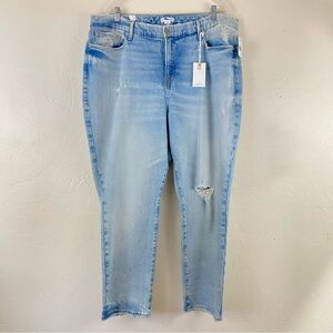 Good American NWT Size 18 Good Classic High Waist High Wash Relaxed Denim Jean
